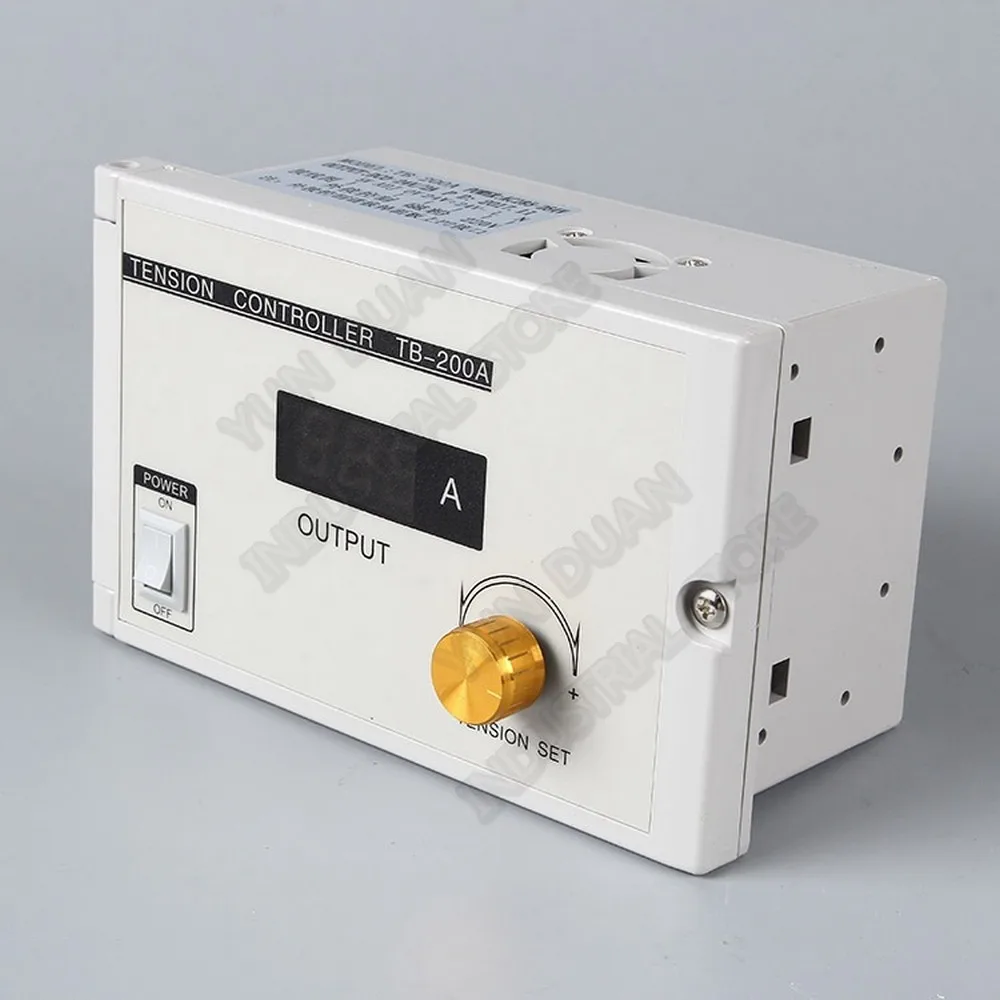  10kg 100Nm DC24V Double Shaft Dual Axle Magnetic Powder Clutch & 3A Manual Tension Controller Kits 