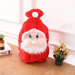 2019 рождественские подарочные сумки милый Санта-Клаус Печать сумка на шнурке мультфильм Рождество конфеты хранения рождественские