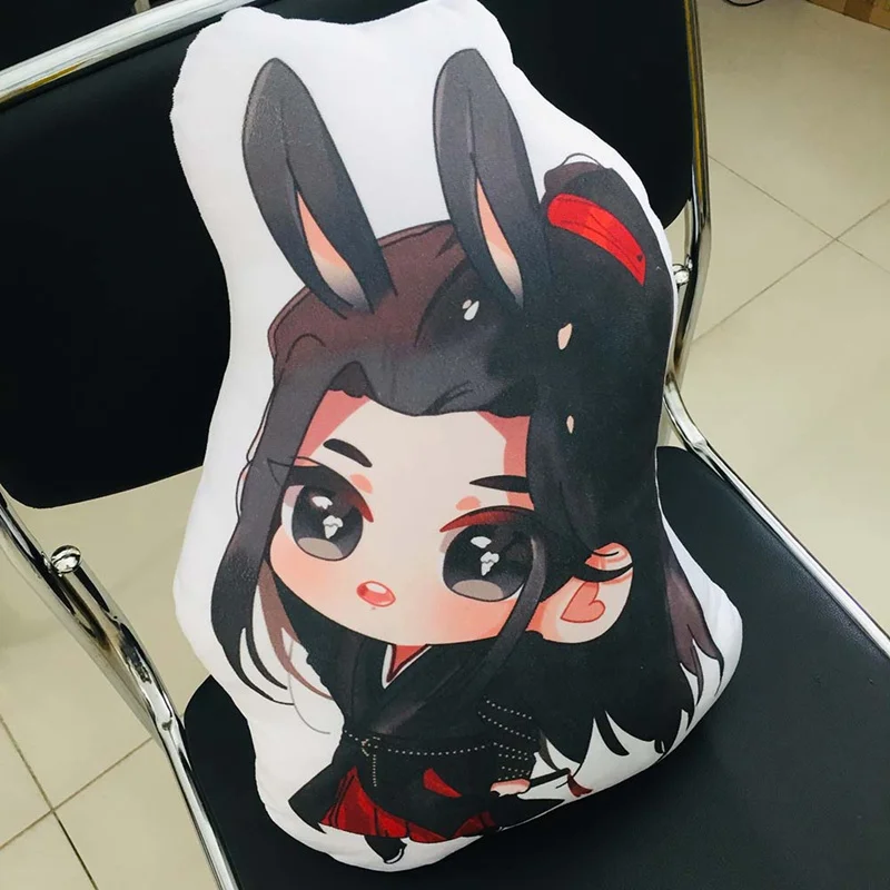 45 см Mo Dao Zu Shi мультяшная фигурка Подушка Wei Wuxian LanWangji Кукла Подушка Аниме вокруг