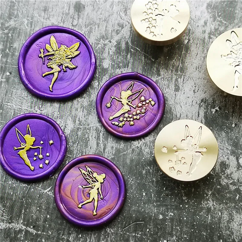 Wax Seal Stamp Little Fairy Angel Elves Wedding Party Birthday Invitation