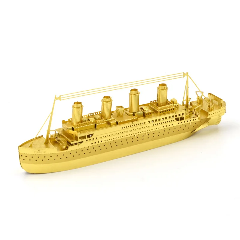

3D DIY metal Jigsaw Bulk Model Figures gold dinosaur building Model Assemble Collection Stereoscopic Toys For Kids Adult