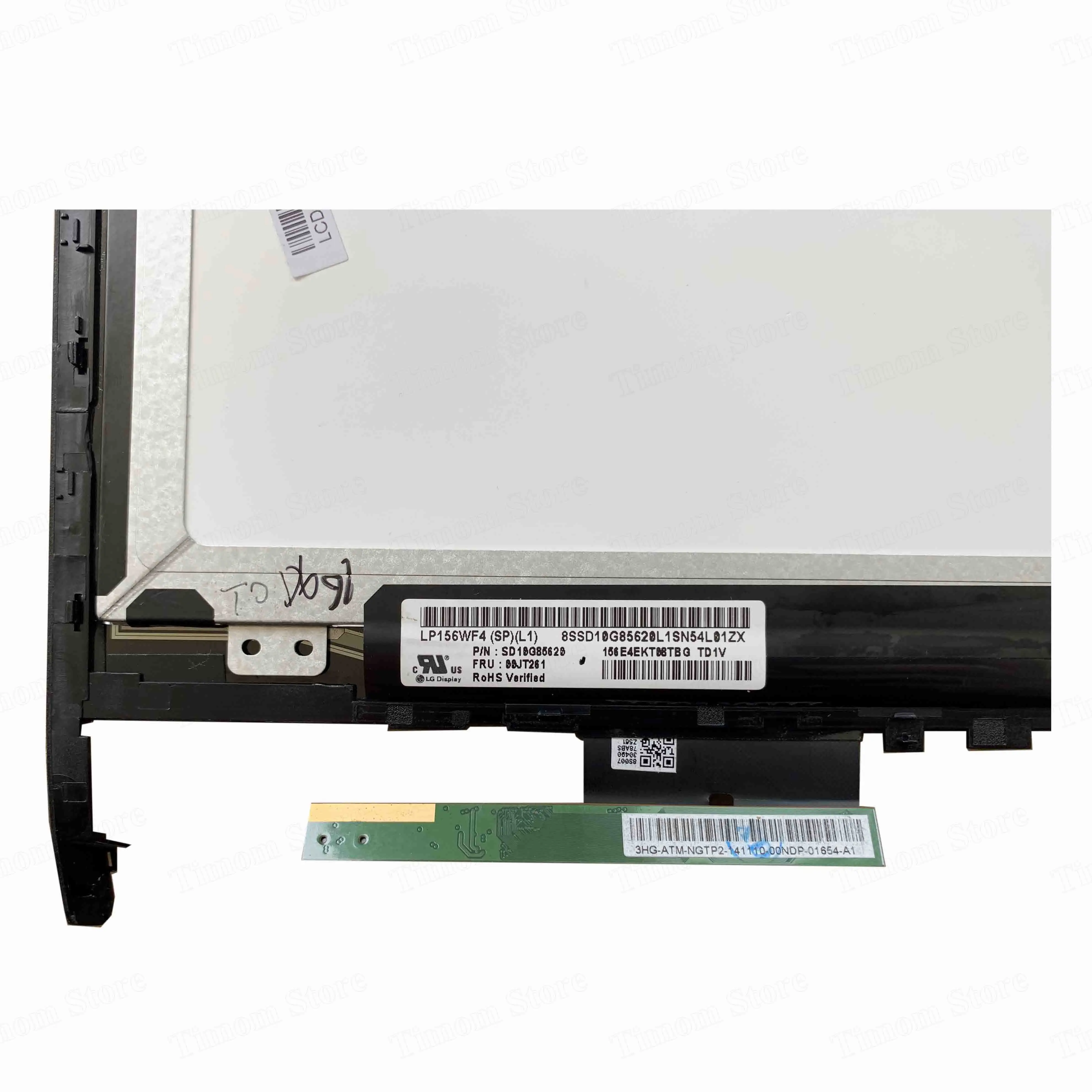 Для ноутбука Lenovo Edge 15 80H1 80K9 Flex 2 Pro 80FL 80K8 с сенсорным ЖК экраном и рамкой 1920*1080 IPS