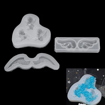 

Sugar Craft Little Angel Frame Silicone Mold Fondant Molds Cake Decorating Resin Polymer Clay Soap Mold Candy Chocolate Mould