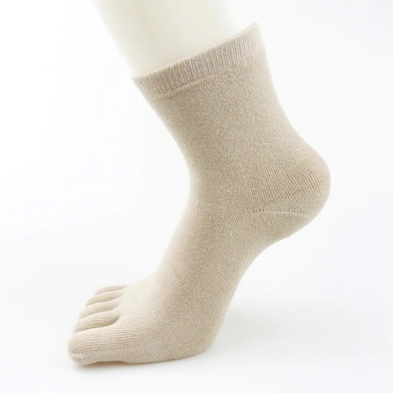 5 Pairs Winter Thermal Socks for Women Thicken Cotton Terry Five Finger Socks Solid Simple Breathable Warm Snow Socks with Toes 20 H2d0d52f12c5340b9bcb1c56e3334cfe5B