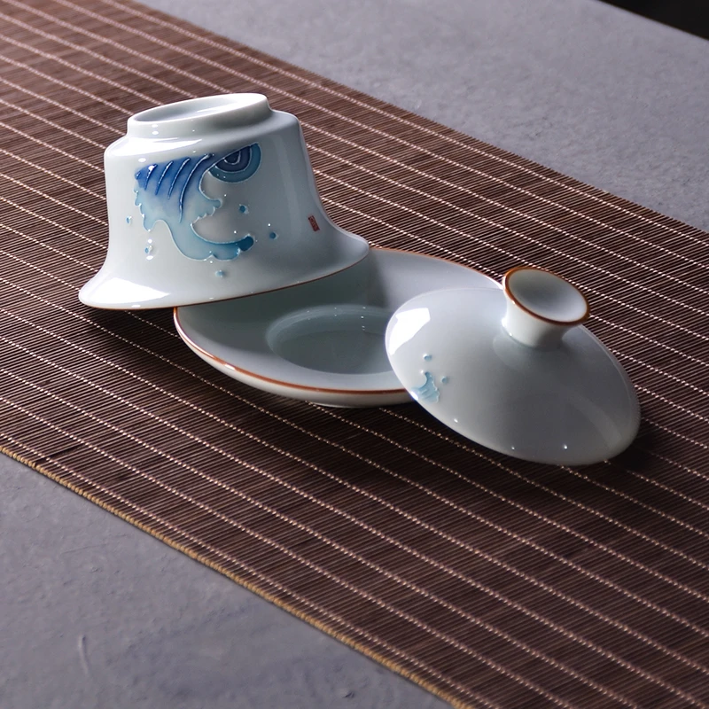 TANGPIN керамический гайвань чайная чашка из фарфора chawan Китайский кунг-фу чайная посуда для напитков 150 мл