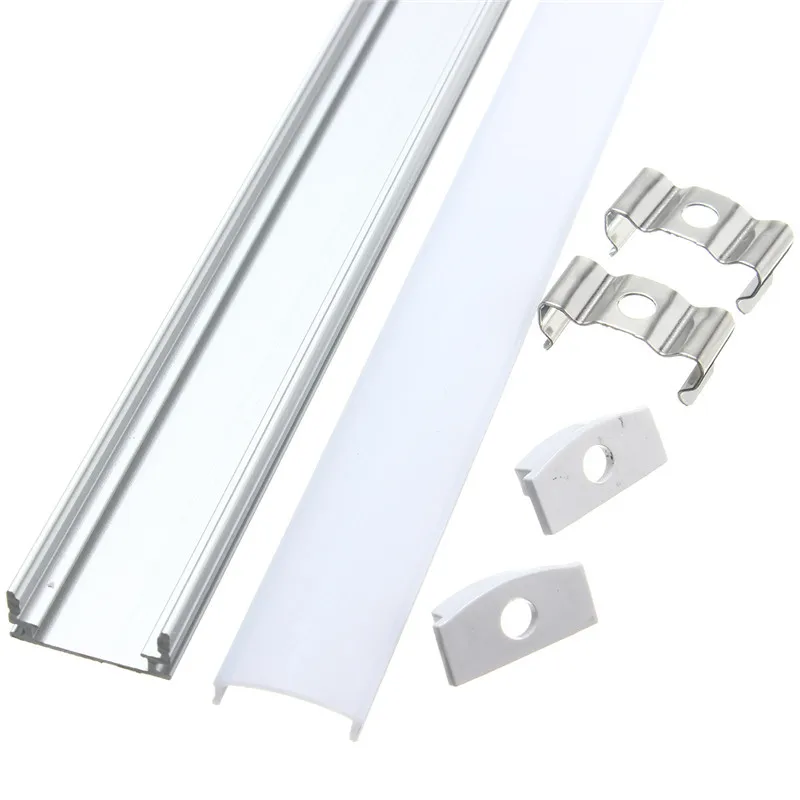 30 см U/V/YW-образный светодиодный светильник s алюминиевый держатель канала крышка для молока конечный светильник ing аксессуары для светодиодных лент светильник
