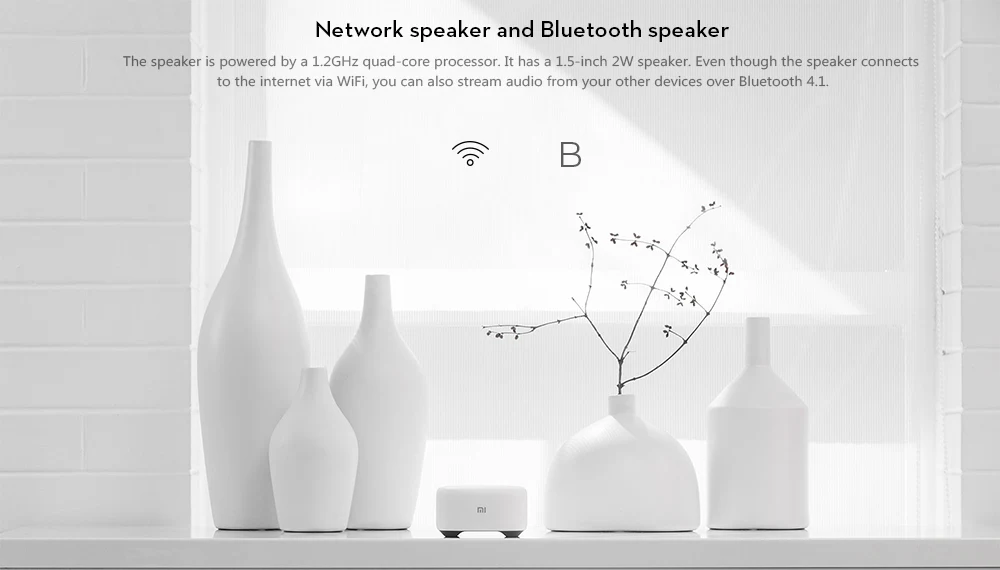 Xiaomi mi Al голос Управление mi ni смарт-динамик Bluetooth радио плеер Wi-Fi рассказчик сказок 4 ohm Audio Портативный Динамик