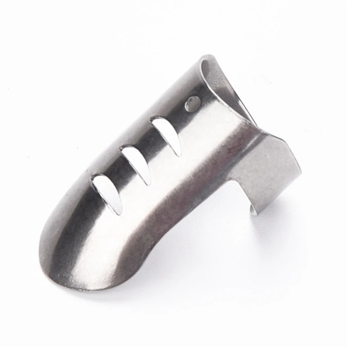 4pcs Finger Guard Protectors Adjustable Stainless Steel Finger Guard Slice Chop Safe Cooking Tool FP8