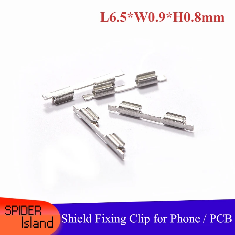 

Shield Fixing Clip PCB Board Buckle Shield Frame Bracket Tin Plated Clip Motherboard DIY Shield Can Clip Tinned 6.5*0.9*0.8mm