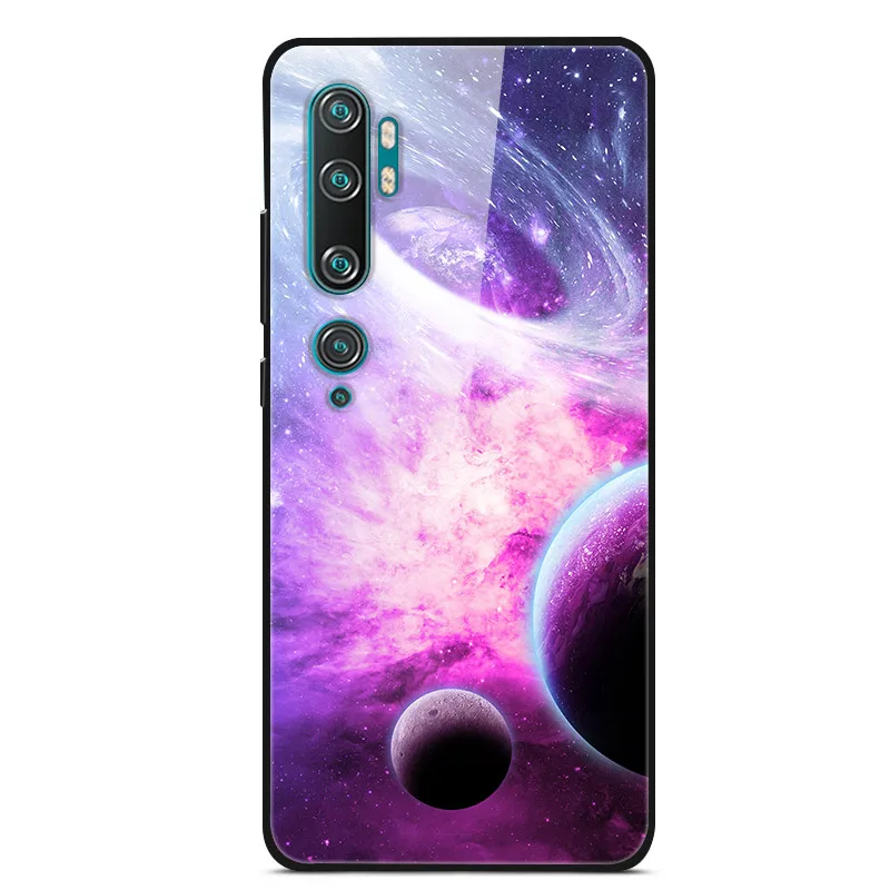 Для Xiaomi mi Note 10 Pro Чехол закаленное Стекло жесткий чехол для телефона для Xiaomi mi Note 10 задняя крышка mi Note10 Coque Примечание 10Pro - Цвет: 37