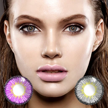 

2 pcs/pair Mrs.H Ice And Snow Series Color Crystal Clear Contact Lenses One Year Throw Contact Lens Comfortable And Dry Eyes