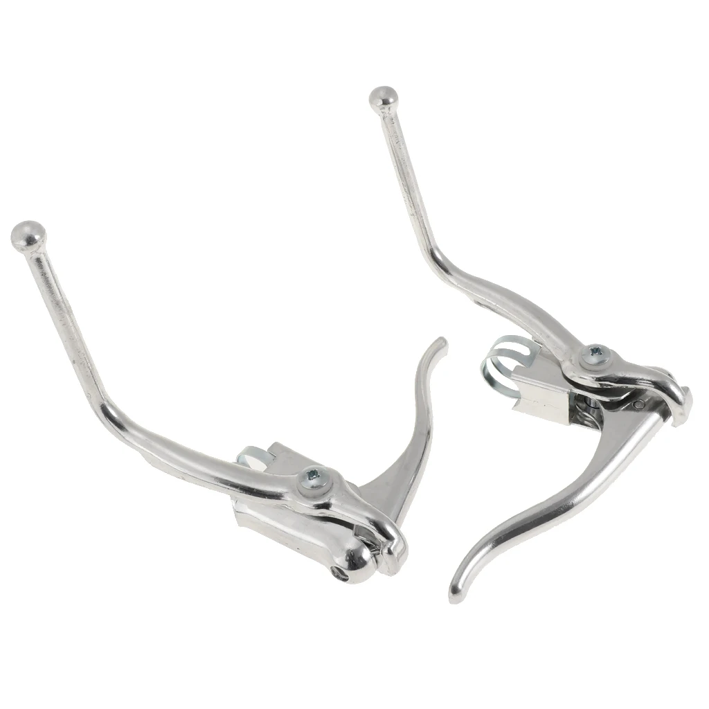 1 Pair Road Bike Drop Bar Brake Lever Racing Bicycle Dual Control Handbrake