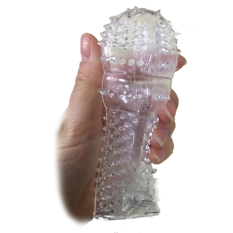 Sex Crystal Penis Extender Enlarger Toys Dildo Pump Sleeve Delay Ejaculation G-Spot Stimulator Condom For Man | Красота и здоровье
