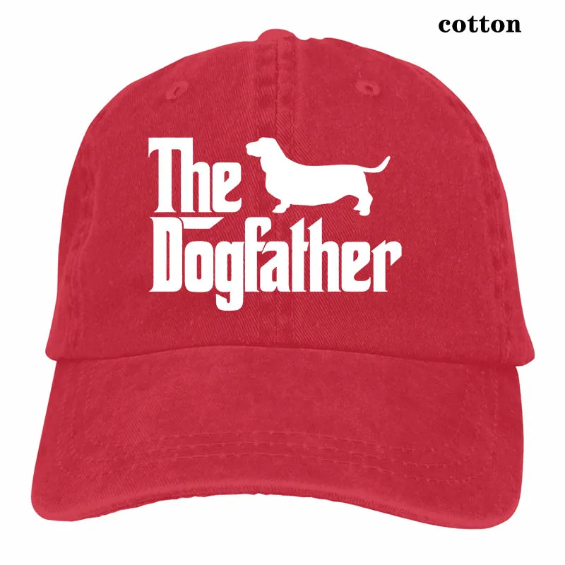 Dogfather гончую собака отца гончую подарок Бейсбол кепки для мужчин и женщин, Кепка-тракер Шапки модные регулируемые кепки - Цвет: 3-Red
