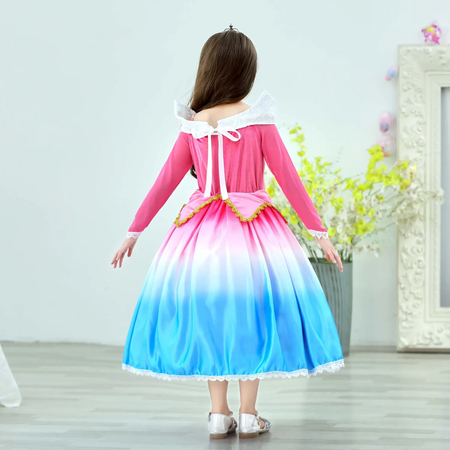 2019 рубашка Elsa платье для маленьких девочек с героями мультфильмов принцесса Анна
