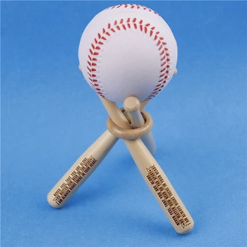 

Mini Baseball Bat Rack Holder Golf Ball Storage Display Personlized Ring Bearer Birthday Gift For Lover Husband Boyfriend