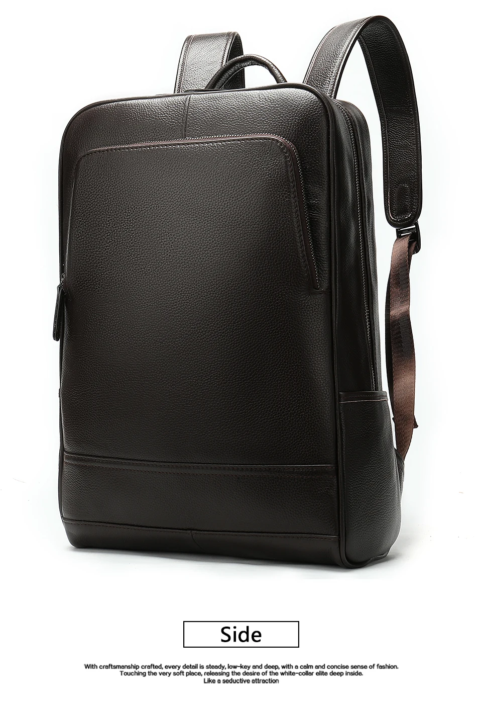 Мужской рюкзак, натуральный кожаный рюкзак, мужские рюкзаки для ...