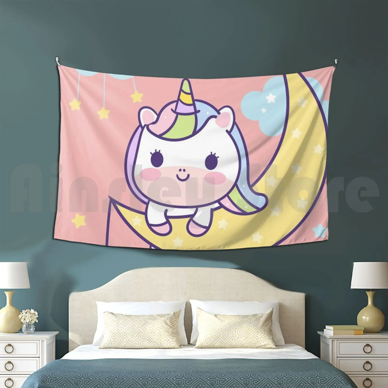 Little In The Moon Arazzo Soggiorno Camera Da Letto My Little Mlp Luna Nightmare Mare In The Moon Moon Moon Princess