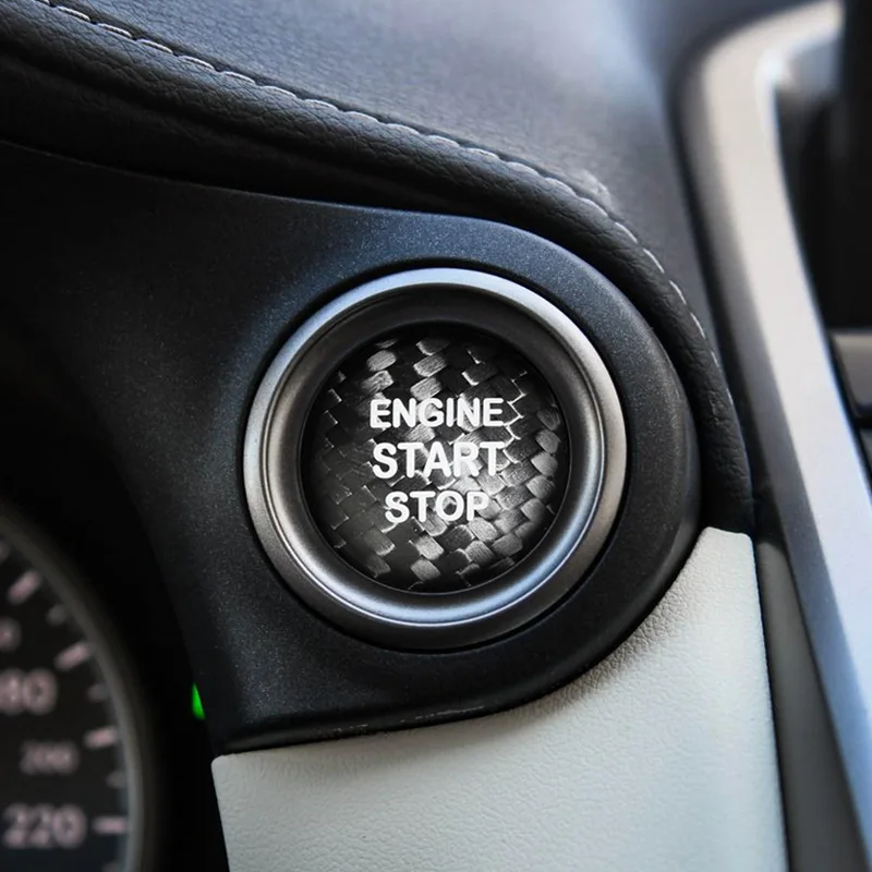 Подходит для Lexus NX200 NX300 GS ES200 ES250 CTRX300 аксессуары одна кнопка запуска углеродного волокна декоративное устройство зажигания наклейки