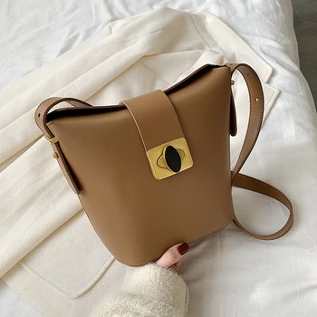 

Fashion Woman Shoulder Bag PU Leather Cross body Bags for Women 2020 New Bucket Messenger Bag Girls Daily Carry Totes Purse