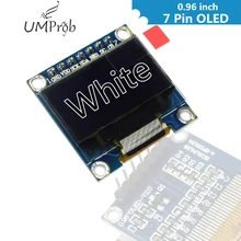 0,96 дюймовый O светодиодный модуль с белым дисплеем 128X64 O светодиодный ЖК-дисплей, светодиодный, iec IIC SPI, 7pin чип драйвера SSD1306 для arduino Diy Kit