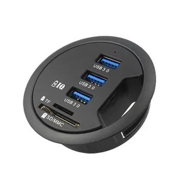 

Light Round 3-port USB 3.0 Splitter 3 in 1 Converter Data line USB Splitter Support both Windows and Apple Mac