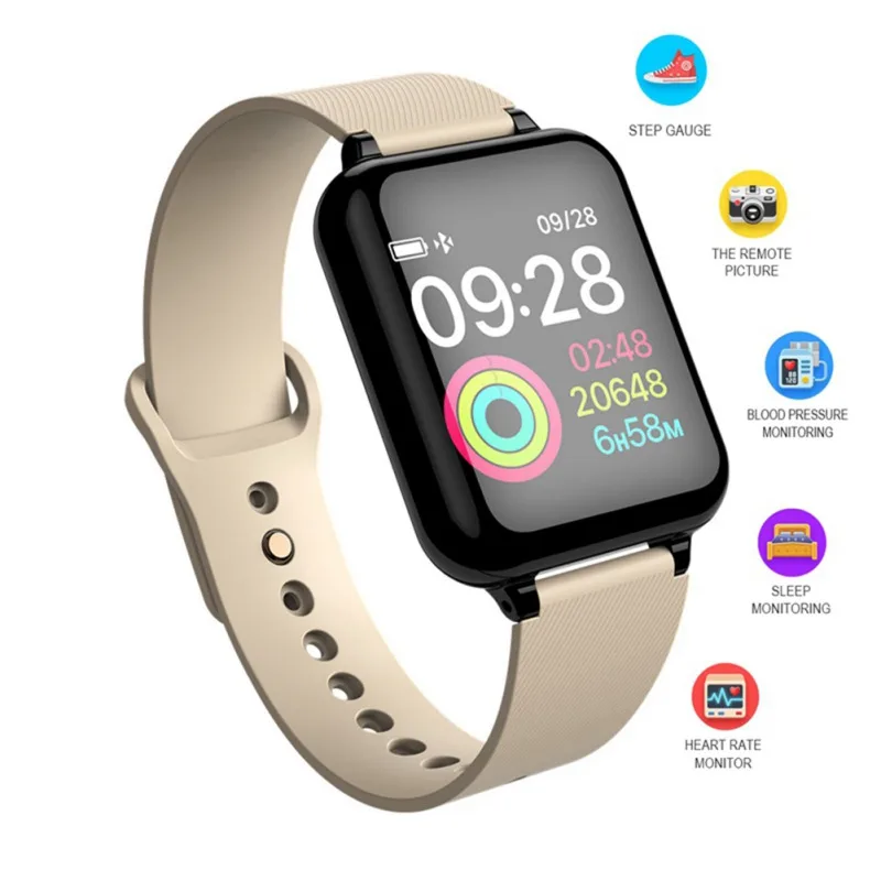 

11 Muti-Function Watches Fitness Tracker Color Screen Smart Watch Heart Rate Blood Pressure Monitor Music Control Alarm Clock