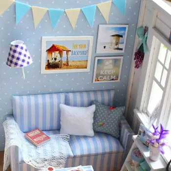 

New Children Toys Manual DIY Cabin Assembled Model Sunshine Boys Girls Birthday Holiday Gifts N1HB