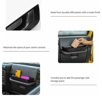 

Interior Co-pilot Storage Box 1pc Car Auto Passenger Organizer Handle Box