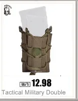 SINAIRSOFT Tactical Nylon 9mm 600D Molle Dual Double Pistol Magazine EDC Pouch Close Holster For Outdoor Hunting Combat Military SINAIRSOFT Tactical Nylon 9mm 600D Molle Dual Double Pistol Magazine EDC Pouch Close Holster For Outdoor Hunting Combat Military
