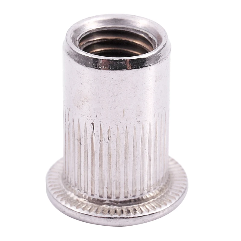 20 шт 304 заклепка Из Нержавеющей Стали Резьбовая муфта M8x18mm серебро