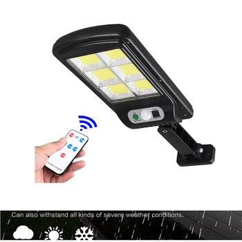 

solar light lamp floodlight reflector LED Outdoor Waterproof Garden Motion Sensor PIR 4Modes With Remote Control remote controll