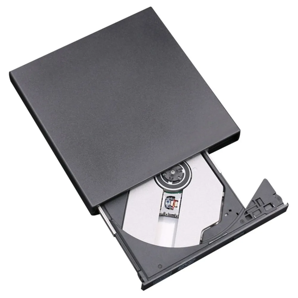 Draagbare Size Plug & Play Externe Drive USB 2.0 Brander CD + RW DVD Reader ROM CD Writer Geschikt Voor mac voor Win7/8/10