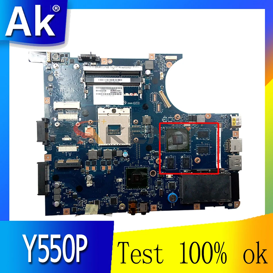 Материнская плата для ноутбука LENOVO Ideapad Y550P материнская NIWBA LA-5371P 11011662 HM55 N10P-GS-A2 |