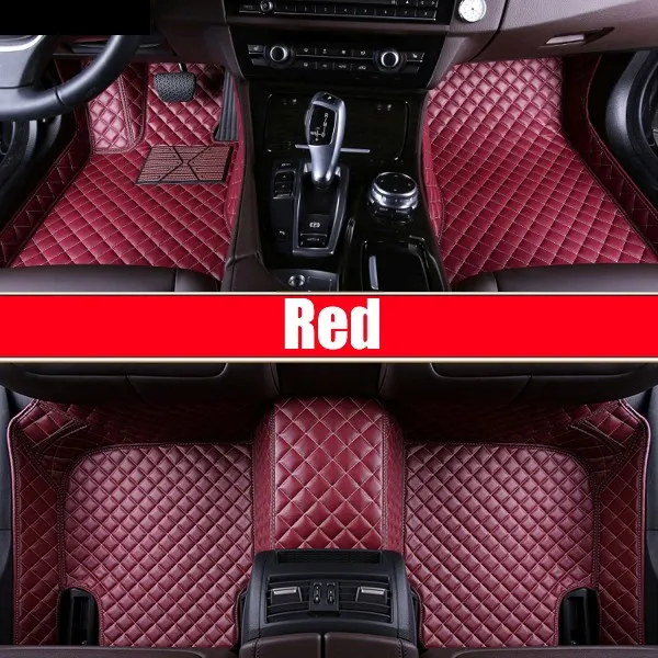 SUNNY FOX автомобильные коврики для Пластиковая пилочка для ногтей RAV4 Mark X Crown Verso FJ Cruiser yaris 5D автомобильный Стайлинг ковер, дорожки, вкладыши - Название цвета: Red