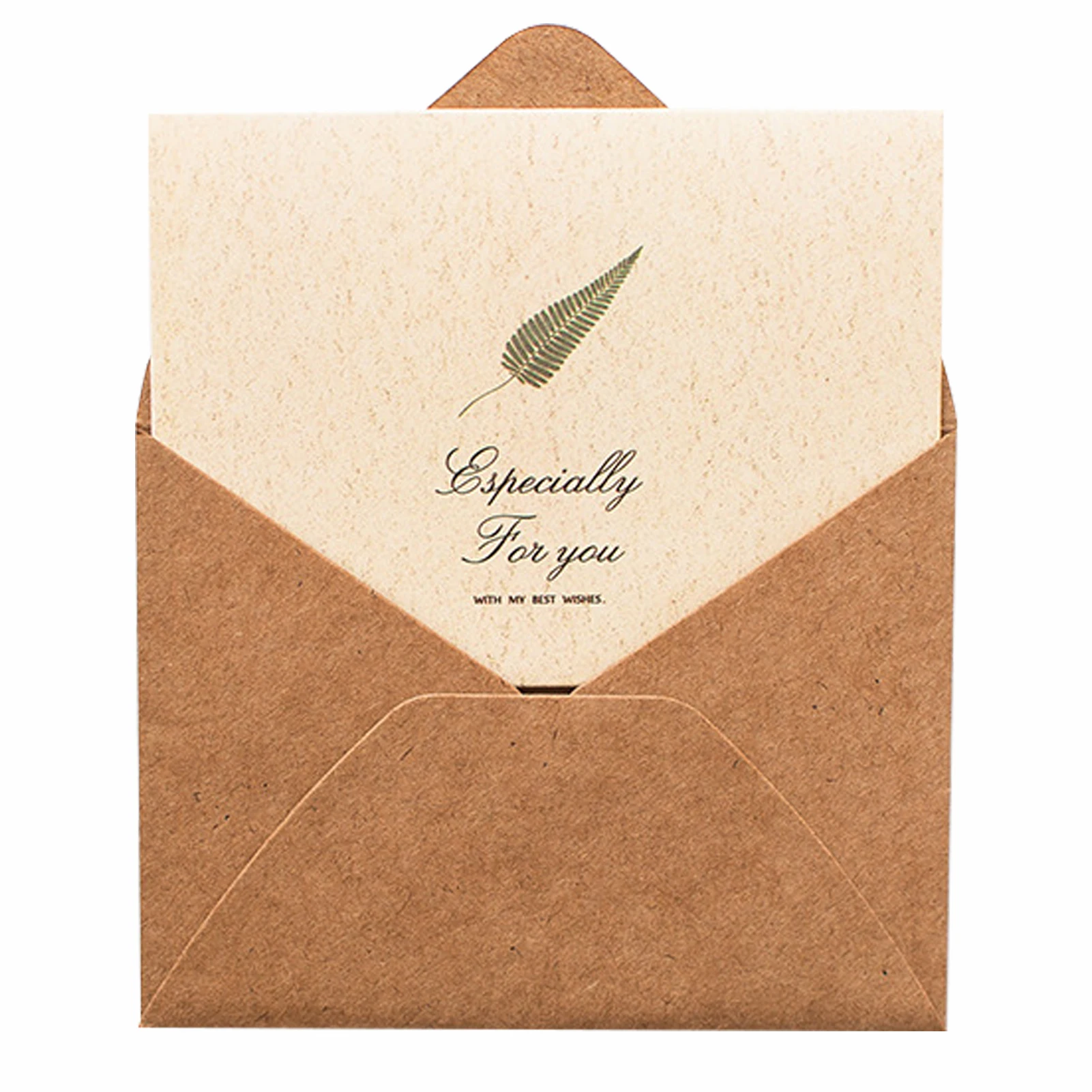 20pcs Retro With Folded Cardstock Birthday Brown Paper Envelopes