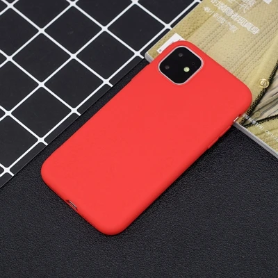 SZ-1 Силиконовый чехол для iPhone 11 Pro Max, чехол из мягкого ТПУ, матовый цветной чехол для телефона s, чехол для iPhone 6 7 8 Plus 6S XS Max XR X Etui - Цвет: SZ-1