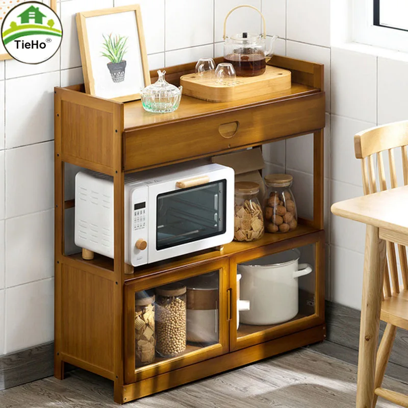 Organizer dispensa Bar armadi da cucina armadio mensola Curio angolo mobili  da cucina microonde Credenza mobili da cucina YQ50KC - AliExpress