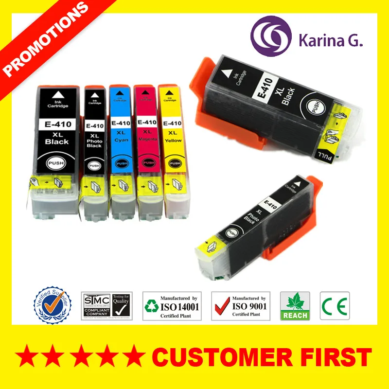 Совместимый с чернильным картриджем Epson 410XL T410XL T410XL020 подходит для принтеров XP-630XP-