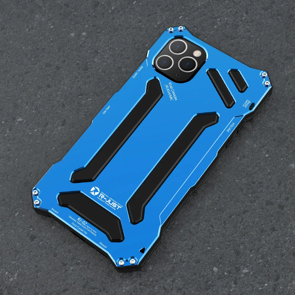 Для Iphone11 11Pro 11Pro Max R-JUST Gundam Броня водонепроницаемый противоударный алюминиевый металлический мощный чехол-накладка