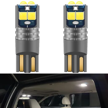 

2Pcs T10 W5W Led Bulb 168 194 6SMD 3030 Car Interior Light Turn Side Dome Reading Lamp License Plate Light Auto Automobiles