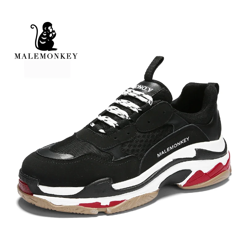 

2019 New Autumn Women Casual Shoes Fashion Comfortable Black Sneakers Lady Thick Bottom Breathable Mesh Lace-up Flats Shoes