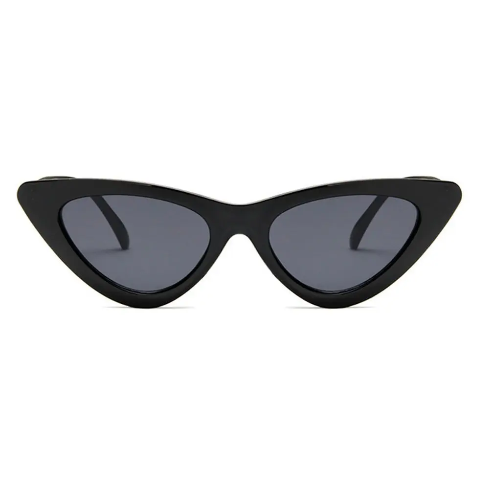 Gafas de sol clásicas triangulares con forma de ojo de gato para mujer, lentes de con montura de PC, lentes de resina para viajes, gafas de gafas de montar|Gafas de