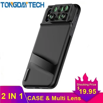 

Tongdaytech Mobile Phone Camera Lens for Iphone XS MAX XR X Wide Angle Macro Lens Fish Eye Lente Para Celular Case Telescope