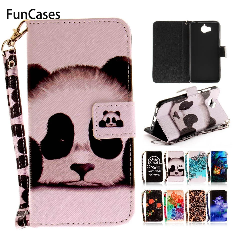 Для Fundas Huawei Y5 2017 чехол для Coque кожаный флип-кошелек чехлы карт Huawi Hoesje книги |