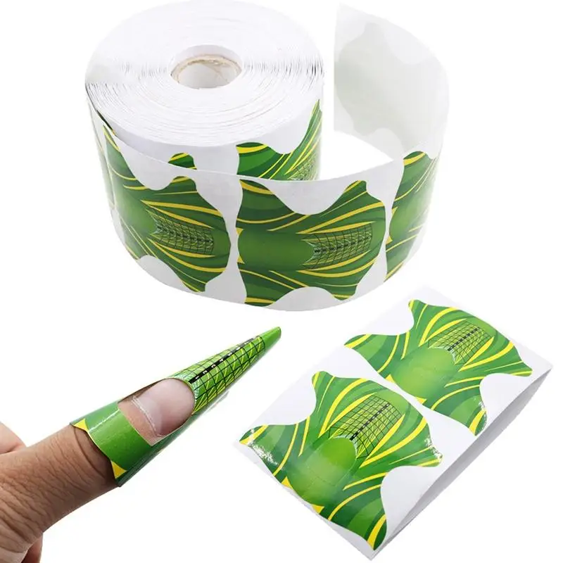 Pcs Butterfly Nail Art Tips Extension Forms Paper Guide Manicure Tools Kit Nail Art Stickers Phototherapy Nail Extension Tissue