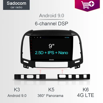 

9" DSP Car DVD Player 8 Core 4GB RAM 4G LTE WIFI car radio GPS map Radio TPMS Android 8.1 For Hyundai Santa Fe 3 IX25 Creat IX