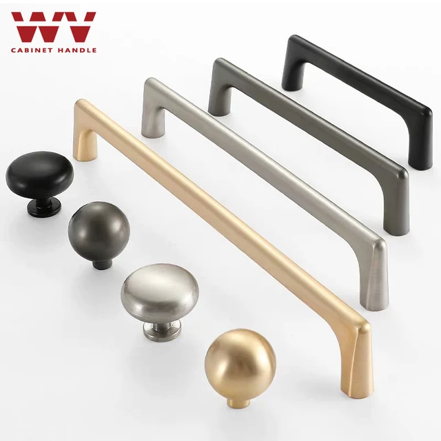 WV tiradores de puerta de armario,gabinete cocina, de latón dorado y gris  perla, Tiradores para muebles de cocina,tiradores para muebles armario de  cocina y almacenamiento pomo puerta,tocador maquillaje - AliExpress