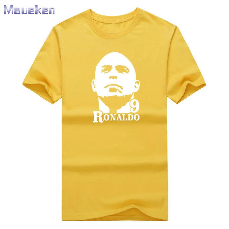 Летняя футболка ronaldo shdow R9, футболка из хлопка, Luiz Nazario De Lima, повседневная мужская футболка для бразильских фанатов, подарок 0715-3