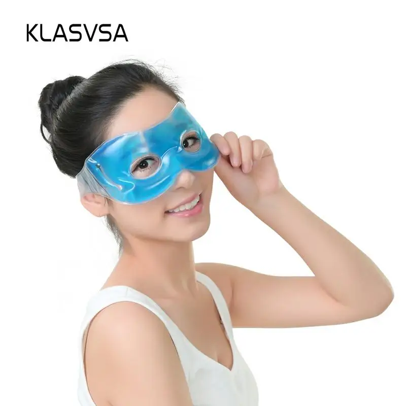KLASVSA горячая холодная маска для глаз Массажер-стимулятор сна расслабляющий Успокаивающий уход за лицом и глазами гелевая маска для сна теневая комфортная маска